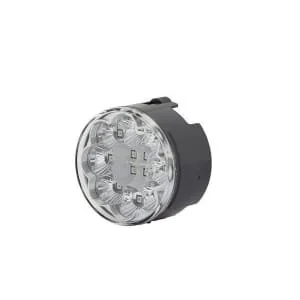 Hella - 2BA009001431 - Kontrollleuchte LED, Rund, Transparent, Anschraubbar, AMP 2-Pin, 12 LED's