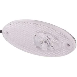Hella - 2PG964295111 - Begrenzungsleuchte LED, 0.60W, oval, transparent, anschraubbar, 2 LEDs