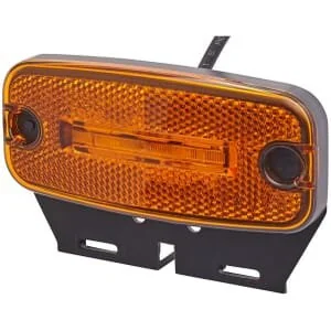 Hella - 2PS345600071 - Markierungsleuchte LED, Rechteckig, Bernsteinfarben, Anschraubbar, 2 LEDs
