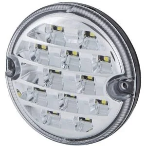 Hella - 2ZR357028041 - Rückfahrlicht LED, Rund, 10/, Transparent, Zum Anschrauben, 17 LEDs