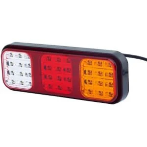 Hella ValueFit - 2VP357018001 - Rücklicht LED, Rechteckig, 12/, Rot/Orange/Weiß, Anschraubbar, MM