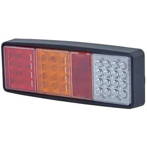 Hella ValueFit - 2VP357019011 - Rücklicht LED, Rechteckig, 9/, Rot/Orange/Weiß, Anschraubbar, MM