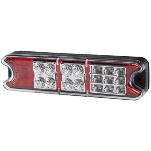 Hella ValueFit - 2VP357021011 - Rücklicht LED, Rechteckig, 10/, Rot/Gelb, Anschraubbar, MM, 21 LED