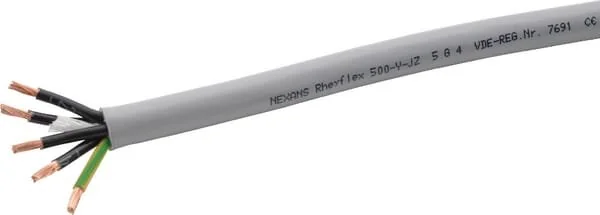 Helukabel - Z54 - Kabel 5x4mm², Grau, PVC, Per m