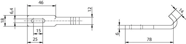 Hesterberg - 6030052 - Haken für Überspannverschluss