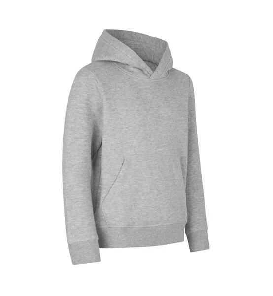 Id Identity - ID40636210004 - Kern Kinder Kapuzenpullover 40636, grau Melange, Größe 12/14