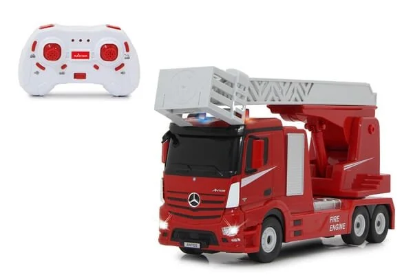Jamara - JA405212 - Feuerwehrfahrzeug Drehleiter Mercedes-Benz Antos 1:24 2.4GHz