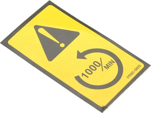 JF - 81PR800805 - Aufkleber 1,000rpm