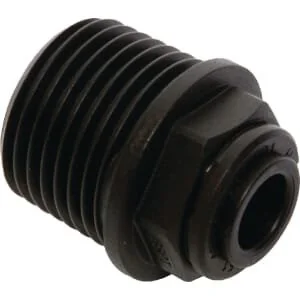 John Guest - PM010804E - Gerader Adapter 8mm x 1/2 inches