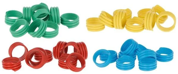 Kerbl - 72101KER - Spiralbeinbänder, 20pcs Rot