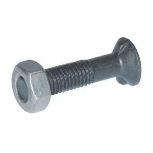 Kramp - 12602N - Pflugschraube und Mutter, 2 Nasen DIN11014 CL. 8.8
