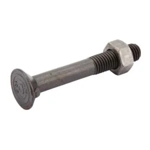 Kramp - 12851092N - Pflugschraube und Mutter, 2 Nasen Din11014 Cl. 10.9