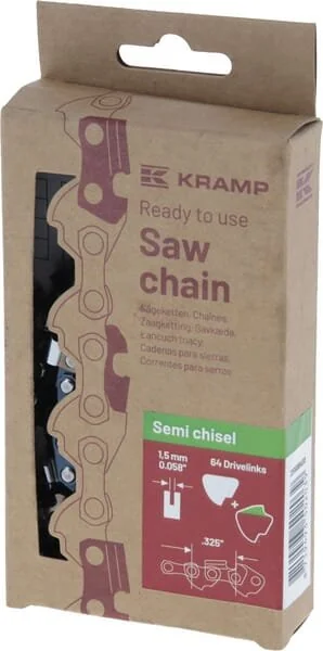 Kramp - 32515SB64EKR - Sägekette 1.5mm 64 DL Halbmeißel, Effizienz