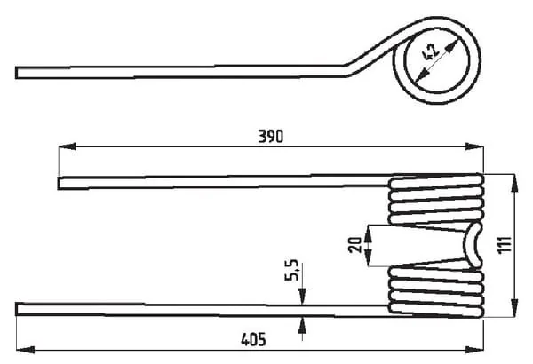 Kramp - 3350PZ340 - Zinke