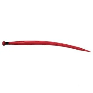 Kramp - 519360020 - Laderzinke, gebogen, Vierkantprofil 35.5x585mm, Spitze mit Mm Mutter, rot