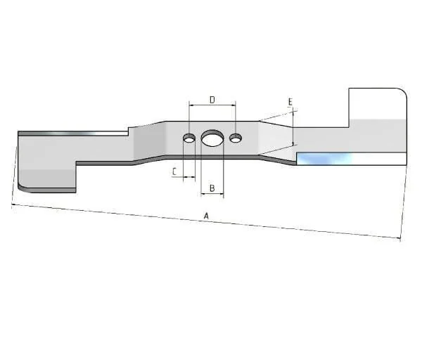 Kramp - 72531VH7000KR - Messersatz (2pcs) oben und unten, 528mm, Loch und 21mm, PrecisionCut