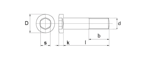Kramp - 79841220 - Zyl.Inbusschraube flach M12x20 verz