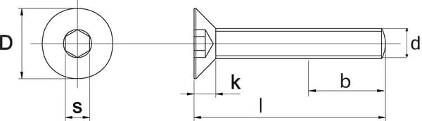 Kramp - 799124150109B - Senkkopfschraube DIN7991 Stahl 10.9