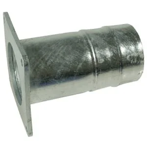 Kramp - 8304022 - Vierkantflansch mit Schlauchtülle, für 220mm Trichter