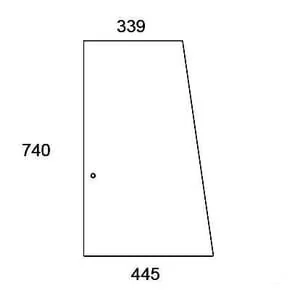 Kramp - F281505350011N - Seitenfenster Schiebbar
