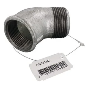 Kramp - FG121114L - Bogen 45° Muffe/Zapfen ZN