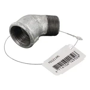 Kramp - FG12134L - Bogen 45° Muffe/Zapfen ZN