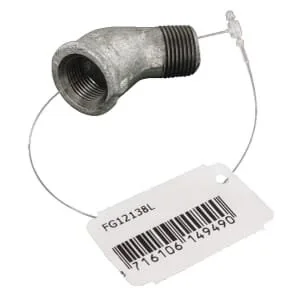 Kramp - FG12138L - Bogen 45° Muffe/Zapfen ZN