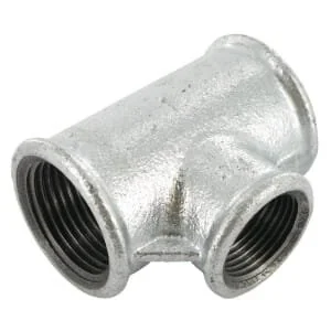 Kramp - FG130134 - T-Stück verzinkt 1 Inches x 3/4 Inches