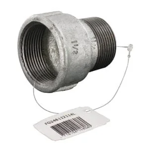 Kramp - FG246112114L - Adapter Innengewinde/Außengewinde 1 1/2 Zoll x 1 1/4 Zoll