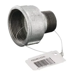 Kramp - FG2461121L - Adapter Innengewinde/Außengewinde 1 1/2 Zoll x 1 Zoll