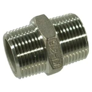Kramp - FG280114RVS - Nippel S.S. 2xM