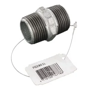 Kramp - FG2801L - Männlicher Doppelnippel Zn