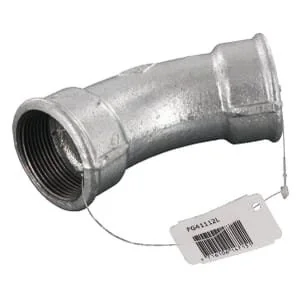 Kramp - FG41112L - Bogen 45° Verzinkt 2xF