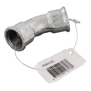 Kramp - FG4112L - Bogen 45° Verzinkt 2xF