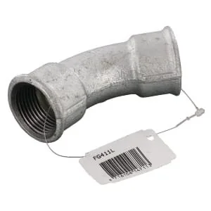 Kramp - FG411L - Bogen 45° Verzinkt 2xF