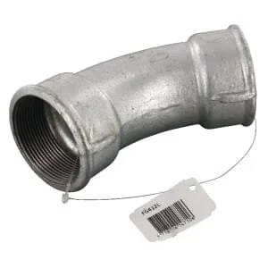 Kramp - FG412L - Bogen 45° Verzinkt 2xF