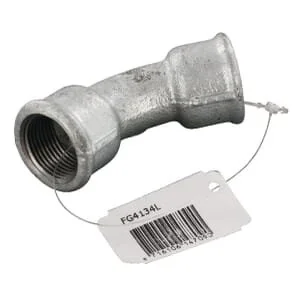 Kramp - FG4134L - Bogen 45° Verzinkt 2xF