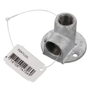 Kramp - FG47112L - Wandplatte 90° Innengewinde Zn. 1/2 Inches