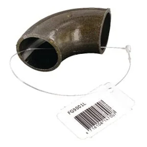 Kramp - FG9001L - Anschweiß Bogen 90° schwarz