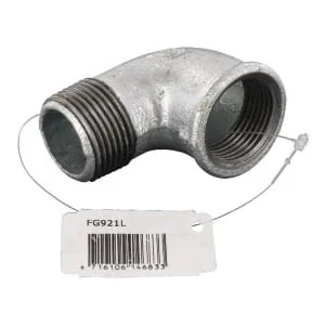Kramp - FG921L - Bogen Innengewinde/Außengewinde Zink