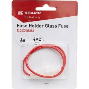 Kramp - FH5220TP - Sicherungshalter Glassicherung 6A AC 5.2x20mm