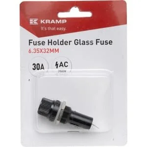 Kramp - FH6332B30A - Sicherungshalter Glassicherung 30A AC 6.35x32mm