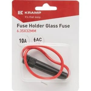 Kramp - FH6332B - Sicherungshalter Glassicherung 10A AC 6.35x32mm