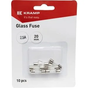 Kramp - FS10021A - Glassicherung 2.5A 20mm (x10)