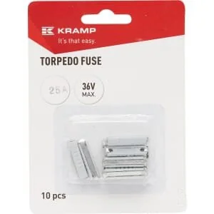 Kramp - FS10025A - Torpedo Sicherung Keramik 25A Blau (x10)