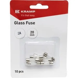 Kramp - FS1002A - Glassicherung 2A 20mm (x10)