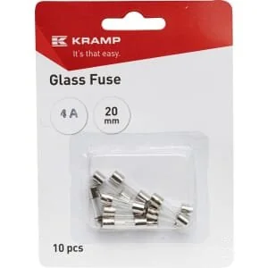 Kramp - FS1004A - Glassicherung 4A 20mm (x10)