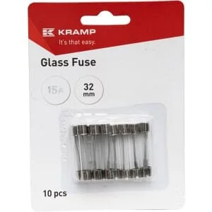 Kramp - FS1515A - Glassicherung 15A 32mm (x10)