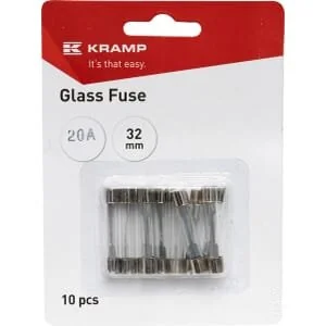 Kramp - FS1520A - Glassicherung 20A 32mm (x10)