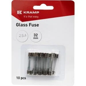 Kramp - FS1525A - Glassicherung 25A 32mm (x10)